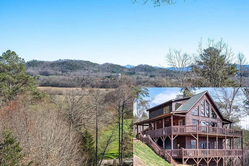 Mistletoe Cabin- Private Cabin W Views, Hottub, Pet Friendly マーフィ エクステリア 写真