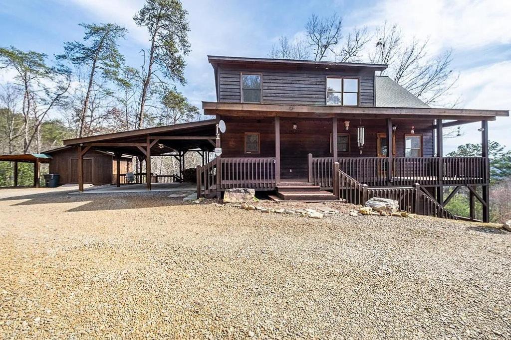 Mistletoe Cabin- Private Cabin W Views, Hottub, Pet Friendly マーフィ エクステリア 写真